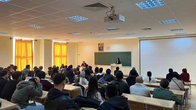 Kaymakam Kılıç, BŞEÜ öğrencileri ile deneyimlerini paylaştı