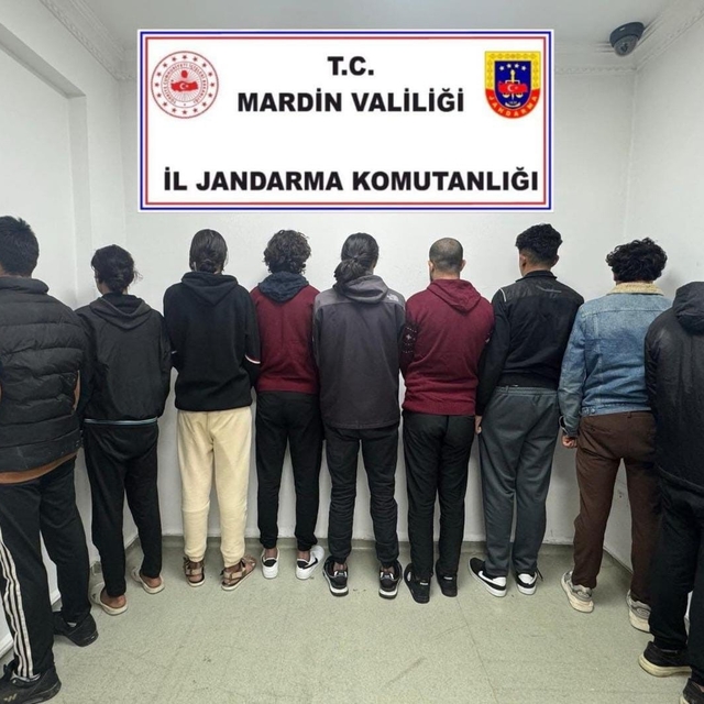 Mardin'de 9 düzensiz göçmen yakalandı