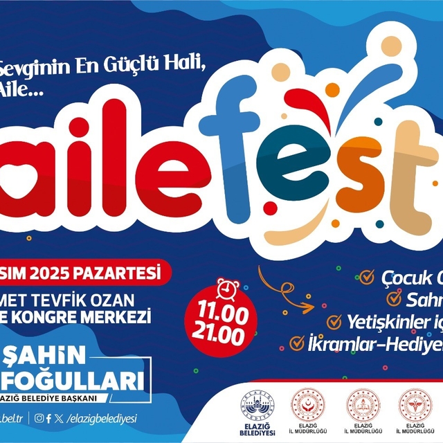 Elazığ'da 'Aile Festivali' düzenlenecek