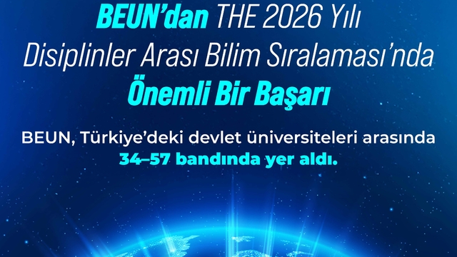 BEUN'dan THE 2026 Yılı Disiplinler Arası Bilim Sıralaması'nda Önemli Bir Başarı