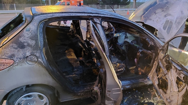 Lüleburgaz'da otomobil yangını