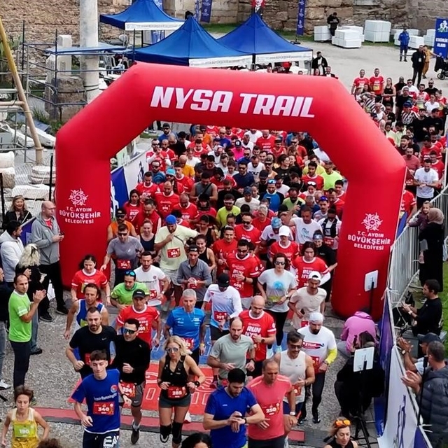 Sporseverler Nysa Antik Kenti'nde buluştu