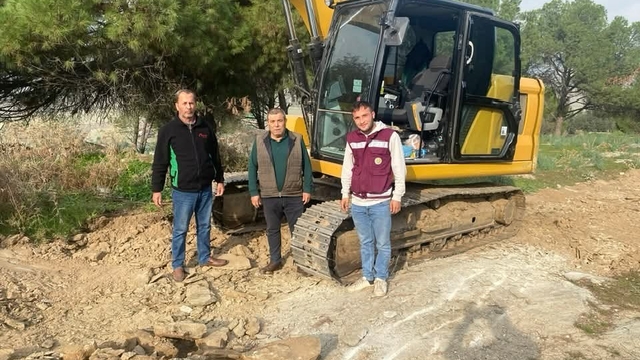 Burunköy'de yangın yolları açılıyor