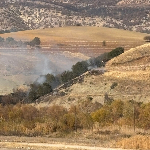 Ormanlık alanda korkutan yangın