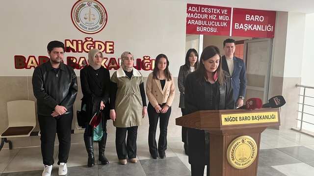 Niğde Barosu: "Eşitlik ve özgürlükten vazgeçmeyeceğiz"