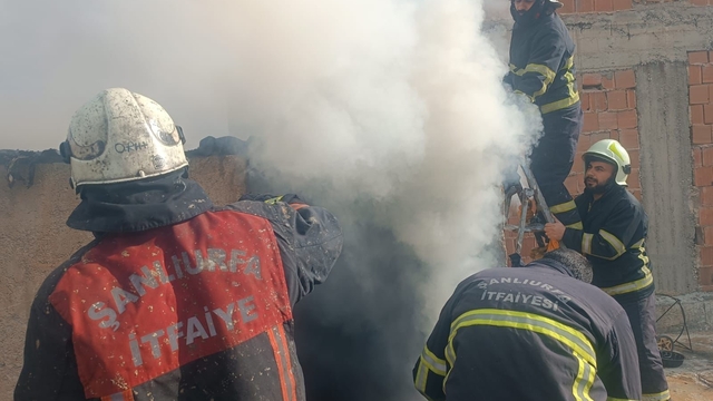 Şanlıurfa'da mesken yangını söndürüldü