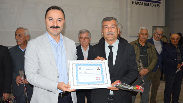 Havza'da 24 Kasım Öğretmenler Günü kutlandı