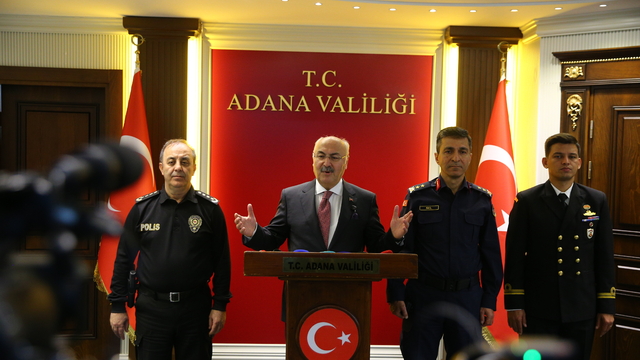 Adana Valisi Yavuz Selim Köşger ekim ayındaki asayiş çalışmalarını değerlendirdi: