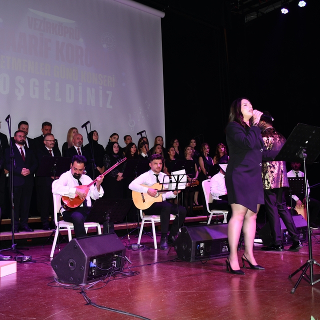 Vezirköprü'de 24 Kasım'a özel Maarif Korosu konseri
