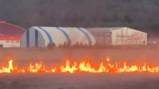 Putka Gölü'nde çıkan yangın korkuttu