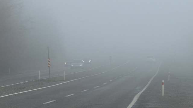 Bartın'da sis etkili oldu