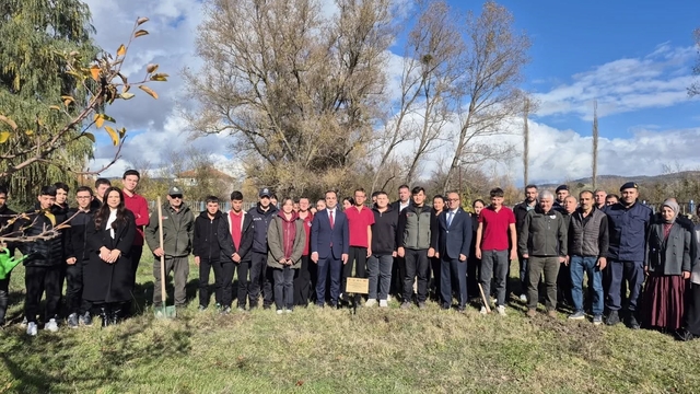 Bilecik'te Merve öğretmen anısına 72 fidan dikildi