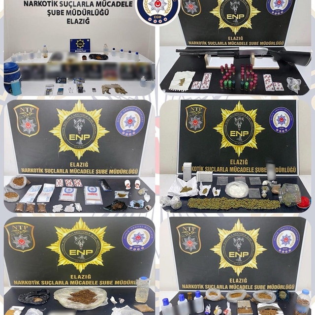 Elazığ'da uyuşturucu operasyonu: 19 tutuklama