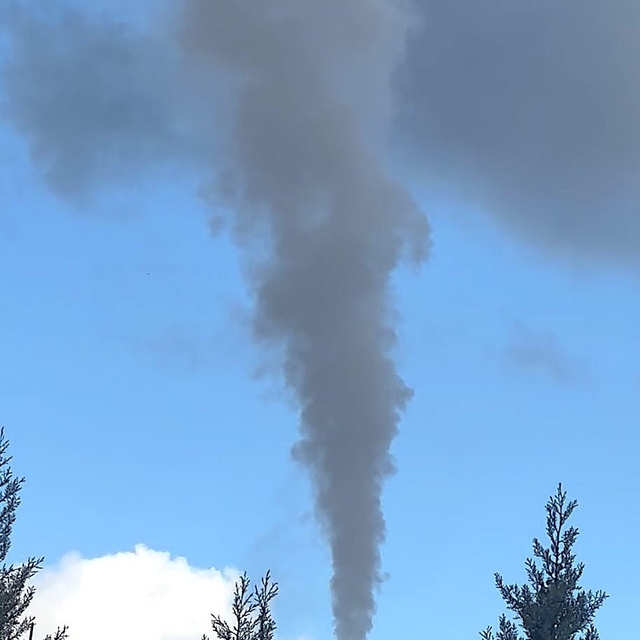 Cargill Bursa'dan çıkan dumanlar gökyüzünü griye boyadı