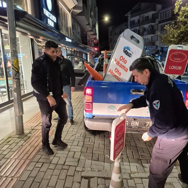 Çalı Mahallesi'nde kaldırım işgallerine sabah operasyonu
