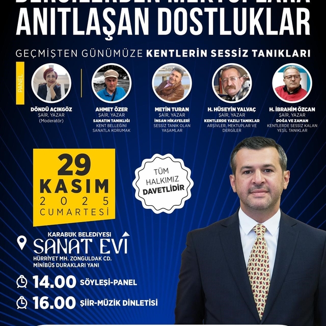 Karabük Belediyesi "Kentlerin Sessiz Tanıkları" paneline ev sahipliği yapac...