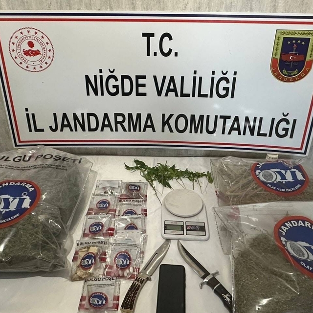 Niğde'de 2 kilo 251 gram uyuşturucu ele geçirildi
