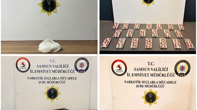 Samsun'da uyuşturucu operasyonunda 8 zanlı yakalandı