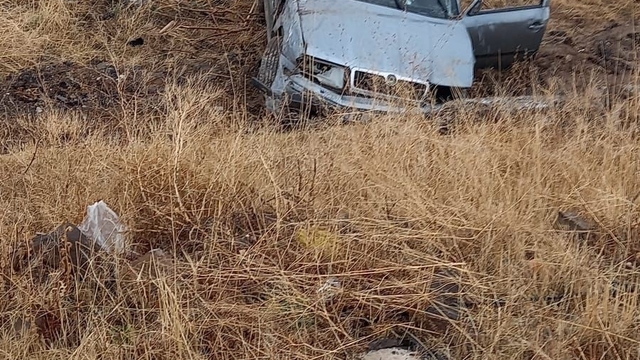 Kontrolden çıkan otomobil araziye uçtu: 1 yaralı