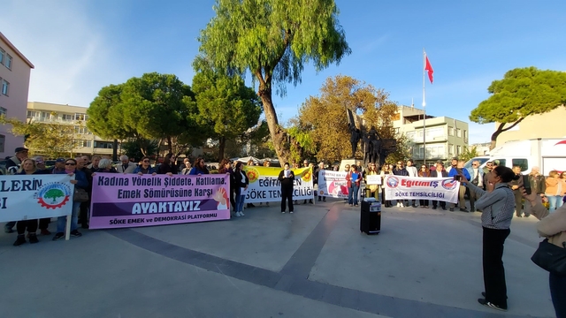 Söke'de Kadına Şiddete Karşı Farkındalık Yürüyüşü düzenlendi