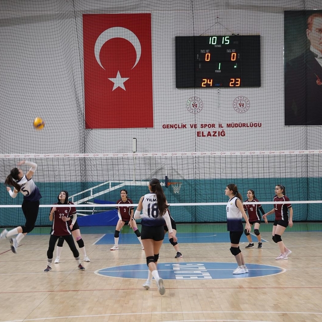 Elazığ'da voleybol müsabakaları tamamlandı