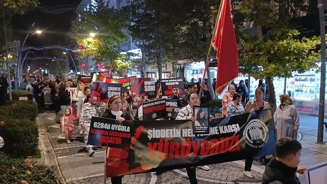 Kadına ve çocuğa şiddete hayır' pankartı taşıyan Rümeysa'nın öldürülmesine ilişkin 16 tutuklama (2)