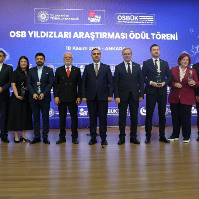 Mekap, OSB Yıldızları ödülüne layık görüldü