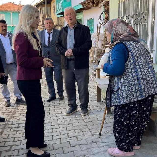 Bayan Kaymakam köy köy dolaşıyor