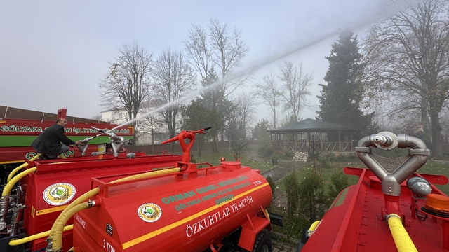 Düzce'de orman köylülerine su tankeri desteği