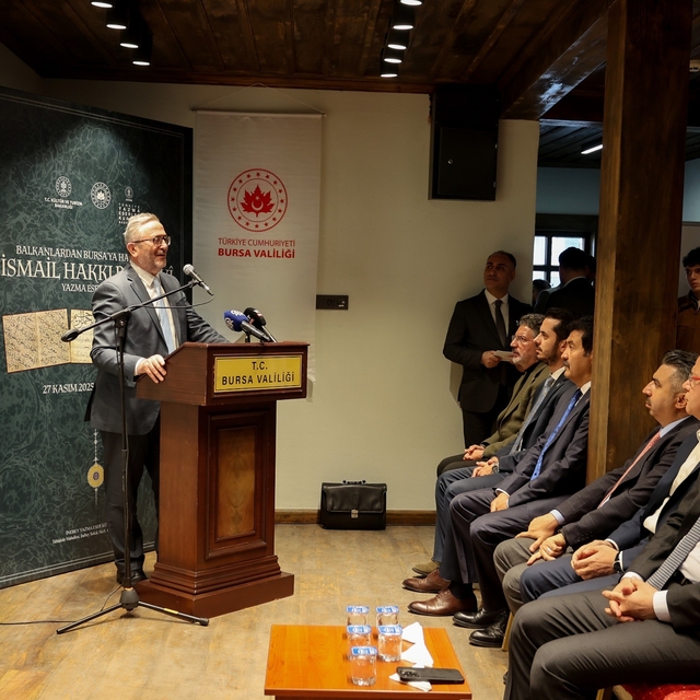 İnebey Yazma Eser Kütüphanesi'nde Bursevî Sergisi açıldı