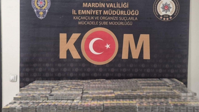 Mardin'de 2 bin 290 paket kaçak sigara ele geçirildi
