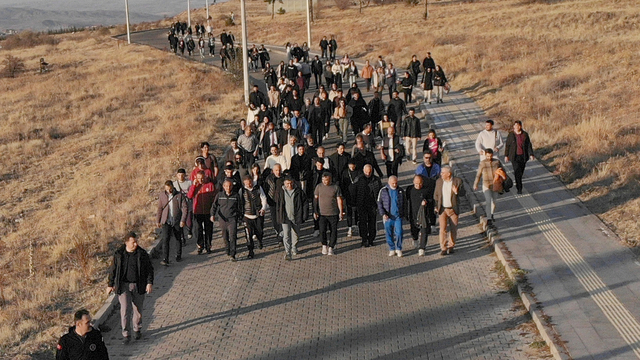 Nevşehir'de "adım adım sağlığa birlikte yürüyelim" etkinliği