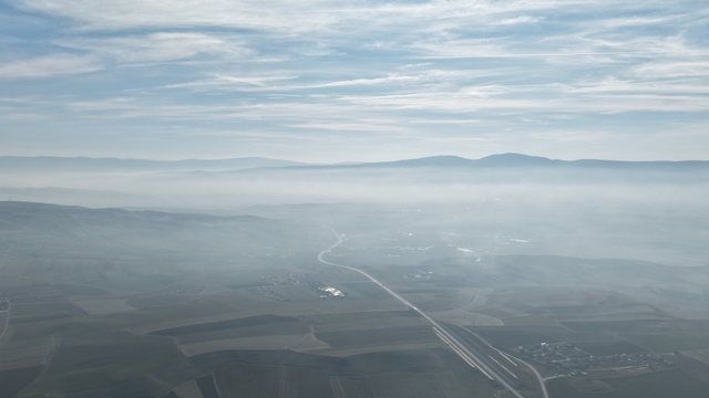 Çorum'da sis etkili oldu