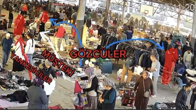 Osmaniye'de pazarda yankesicilik yapan 5 şüpheli, gizli bölmeli araçla yakalandı