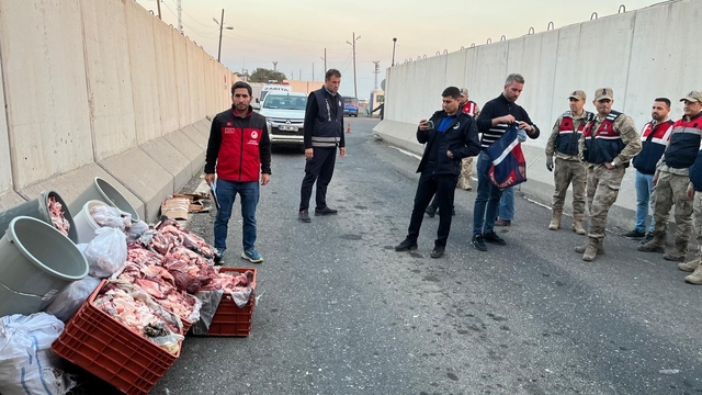 Şanlıurfa'da 1 ton kaçak et ele geçirildi