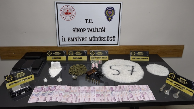 Sinop'ta uyuşturucu operasyonunda yakalanan 7 kişi tutuklandı