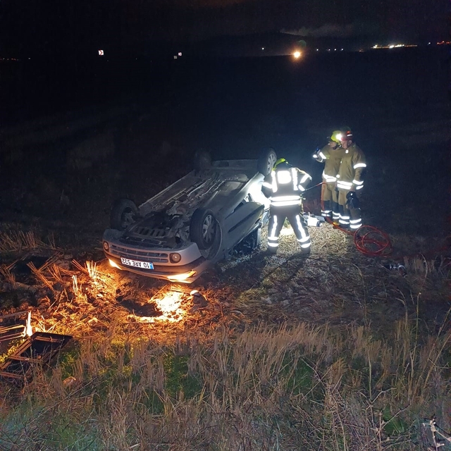Gönen-Bandırma karayolunda tek taraflı kaza: 1 kişi yaralı