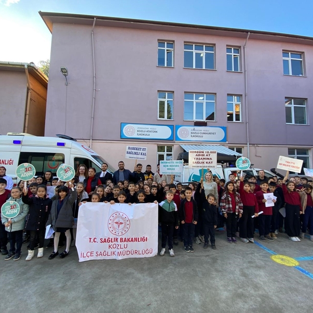 Minik öğrenciler sağlık elçisi oldu