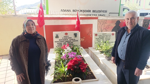 Şehit Bünyamin Çabuk kabri başında dualarla anıldı