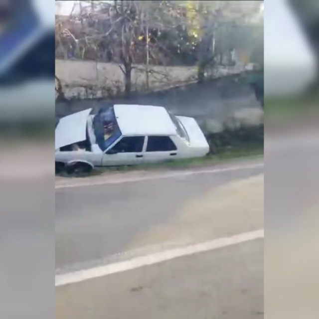 Sinop'ta otomobil su kanalına düştü: 1 yaralı