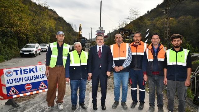 Trabzon'da 1300 metrelik kanalizasyon hattı yapılıyor