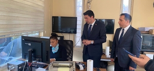 Kaymakam Erdoğan Gümrük Müdürlüğünü ziyaret etti