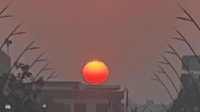 Batman'da kartpostallık gün batımı manzarası