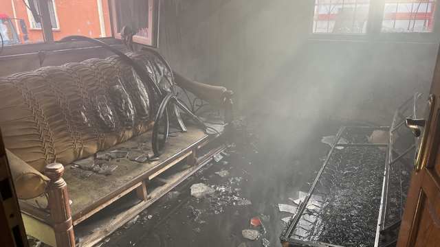 Ordu'da metruk evde yangın