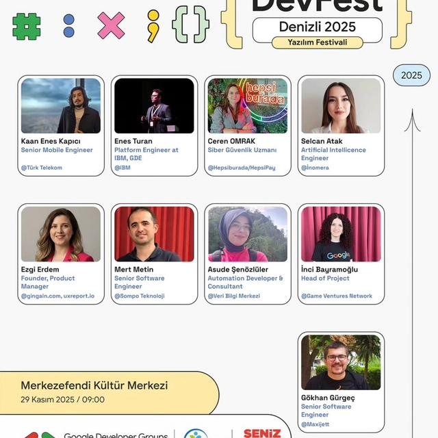 Merkezefendi Belediyesi teknoloji tutkunlarını "DEVFEST Denizli 2025''de bu...