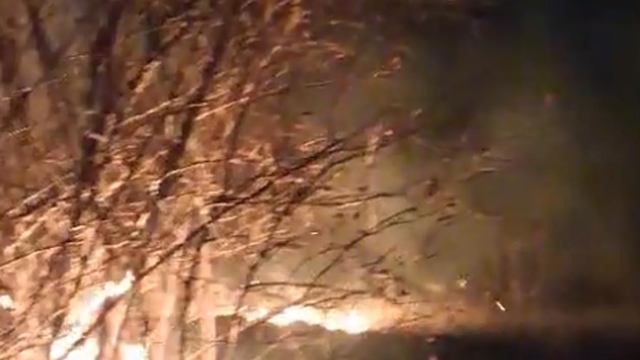 Erzurum'daki örtü yangını söndürüldü