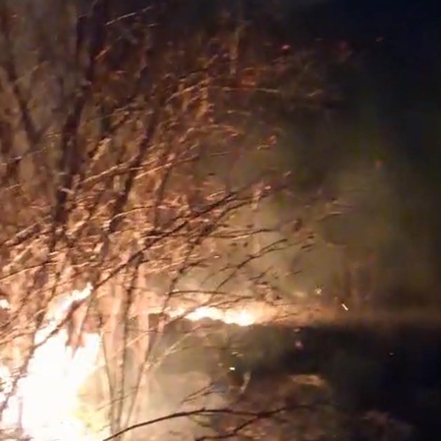 Erzurum'daki örtü yangını söndürüldü