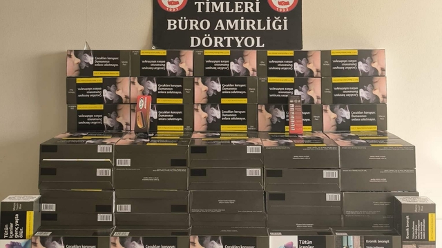 Dörtyol'da kaçak makaron operasyonu