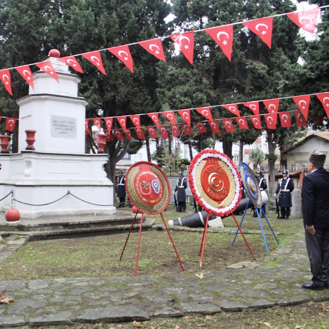Sinop'ta Rus donanması baskınında şehit düşen askerler anıldı
