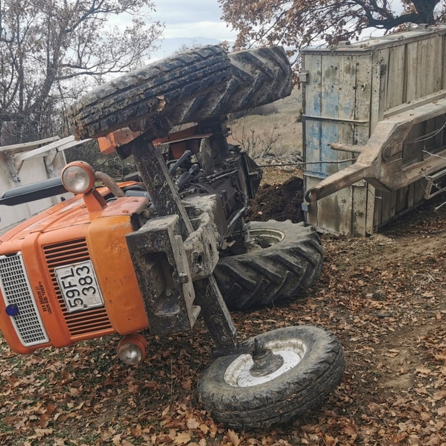 Sinop'ta devrilen traktörün altında kalan kadın öldü
